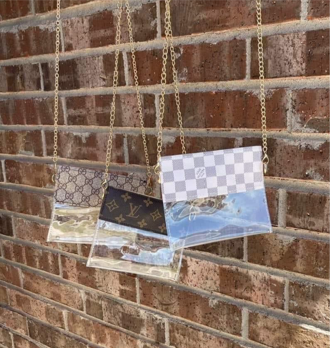 Branded Clear Crossbody 🤩