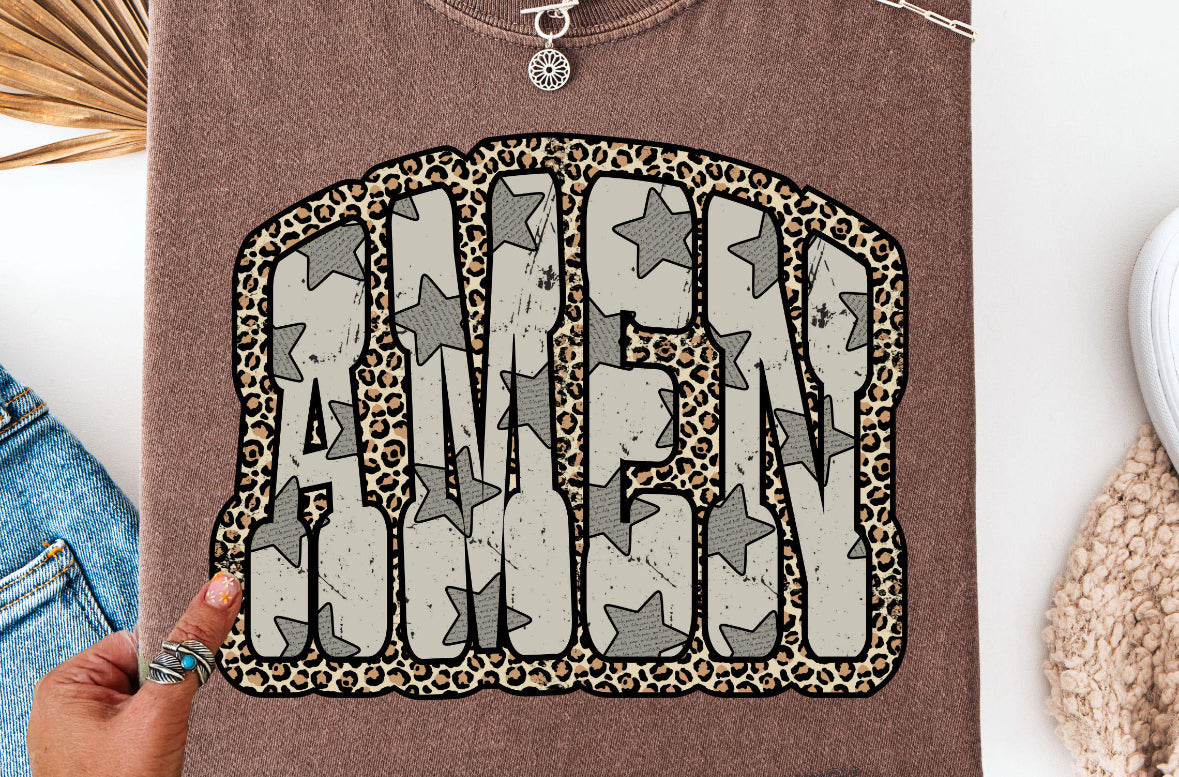 Amen Leopard tee