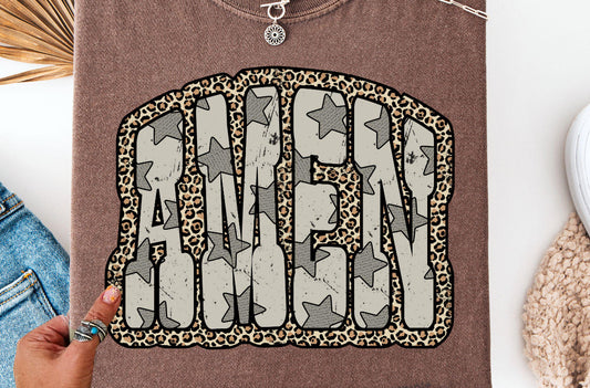 Amen Leopard tee