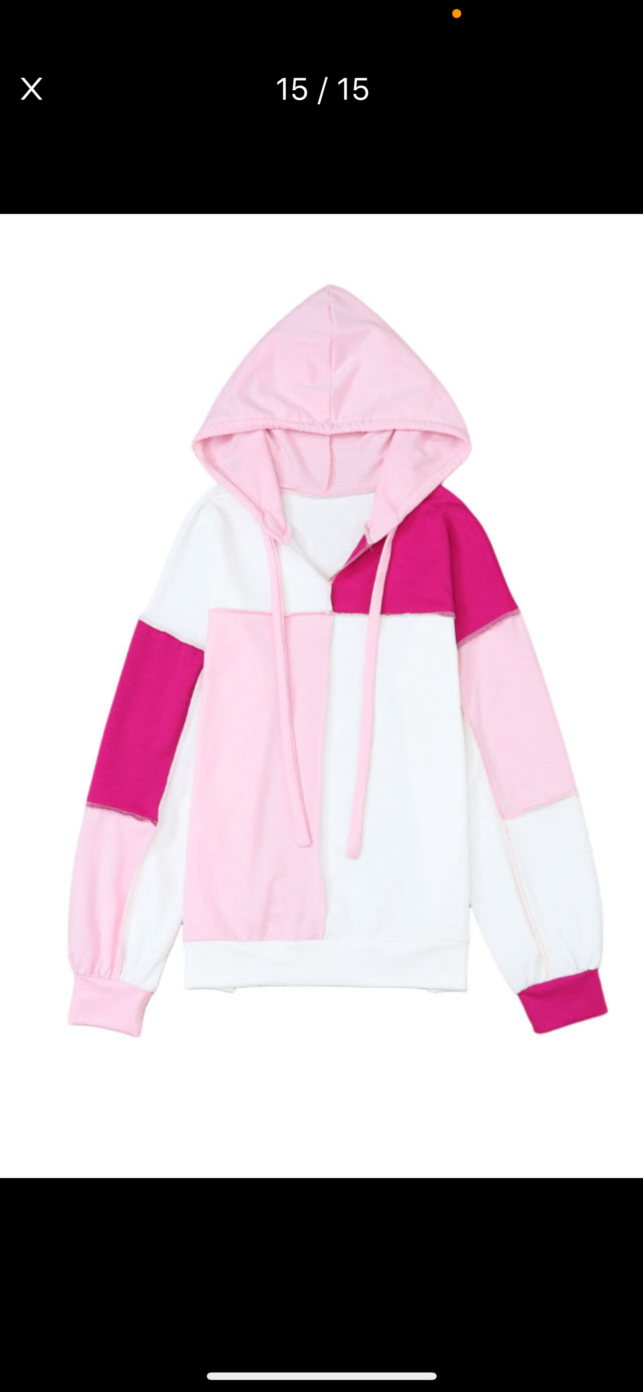 Pink Loose Sleeve Hoodie