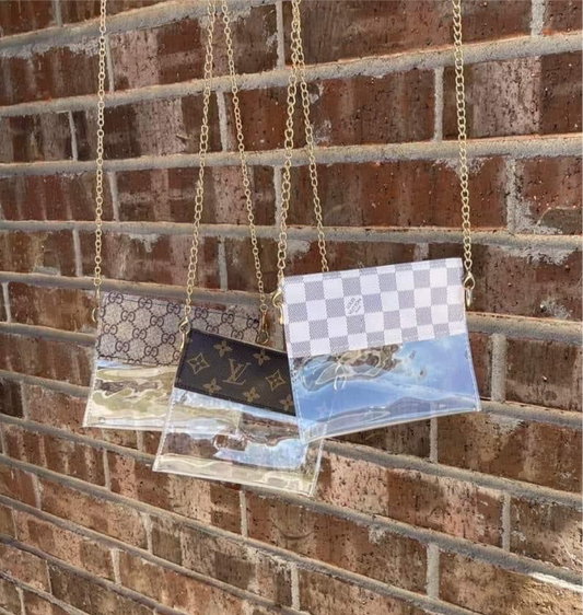 Branded Clear Crossbody 🤩