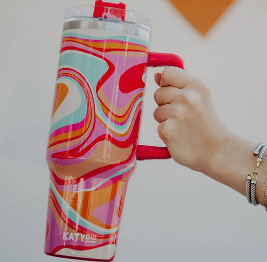 Groovy Swirl Insulated Tumbler