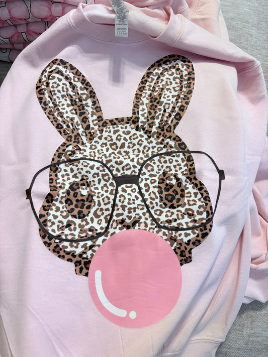 Leopard Bunny Crewneck